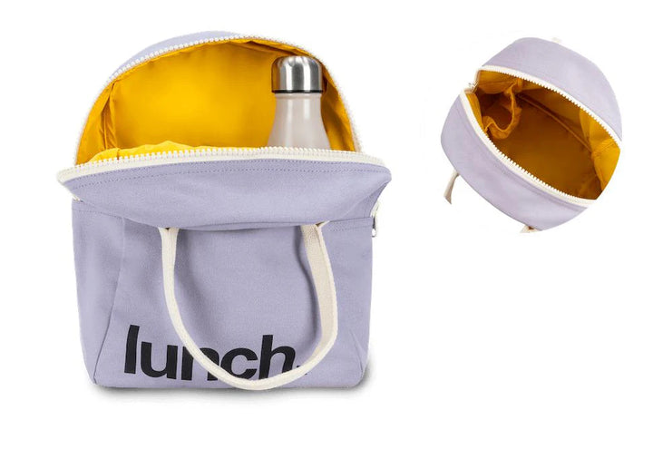 Fluf Zipper Lunch Bag (Lunch Lavender)