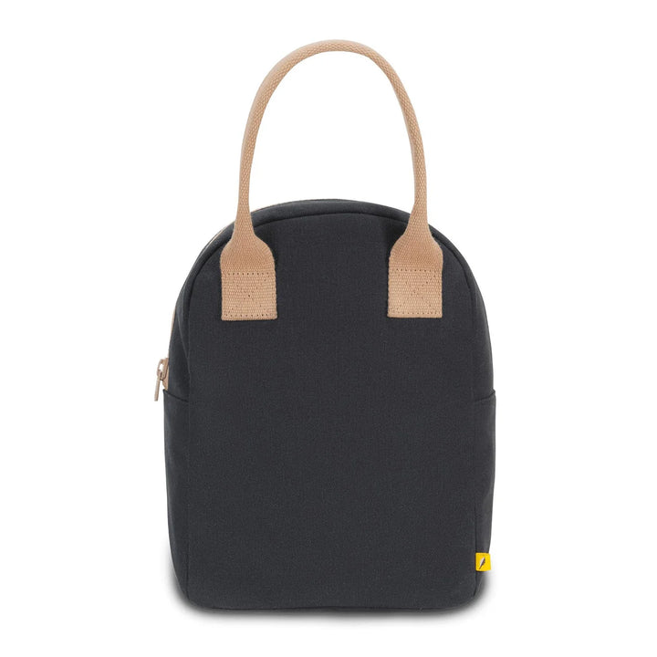 Fluf Zipper Lunch Bag (Off-Black)