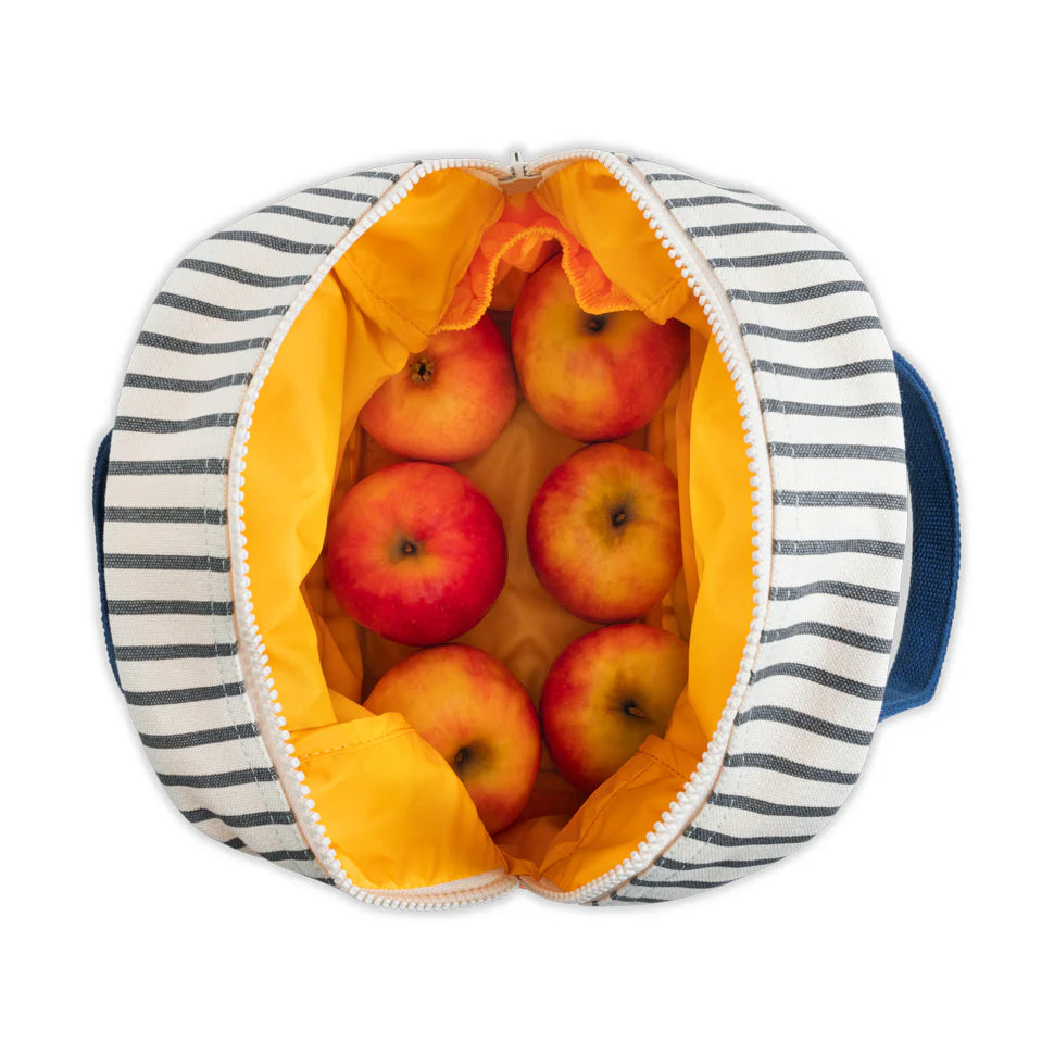 Fluf Zipper Lunch Bag (Pencil Stripe Nautical)