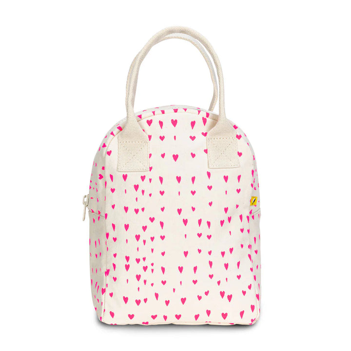 Fluf Zipper Lunch Bag (Tiny Hearts)