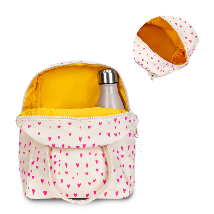 Fluf Zipper Lunch Bag (Tiny Hearts)