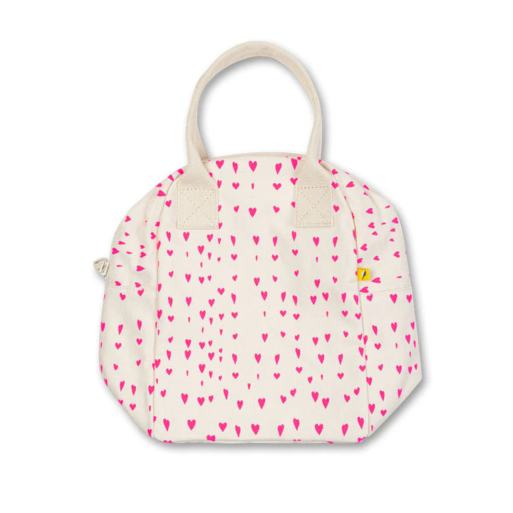 Fluf Zipper Lunch Bag (Tiny Hearts)