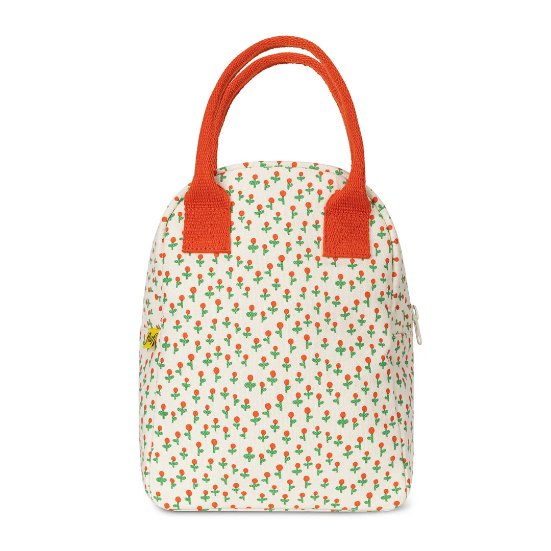 Fluf Zipper Lunch Bag (Tiny Roses)