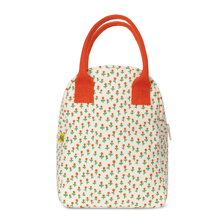Fluf Zipper Lunch Bag (Tiny Roses)
