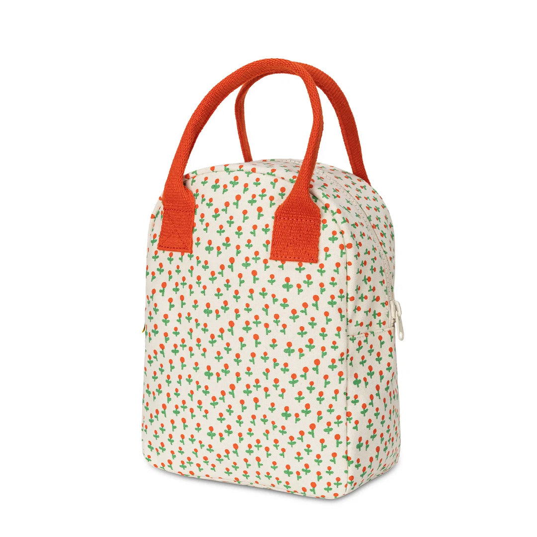 Fluf Zipper Lunch Bag (Tiny Roses)