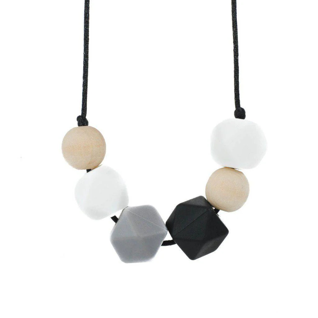 Glitter &amp; Spice Geometric Silicone Sensory Necklace (Brooklyn)