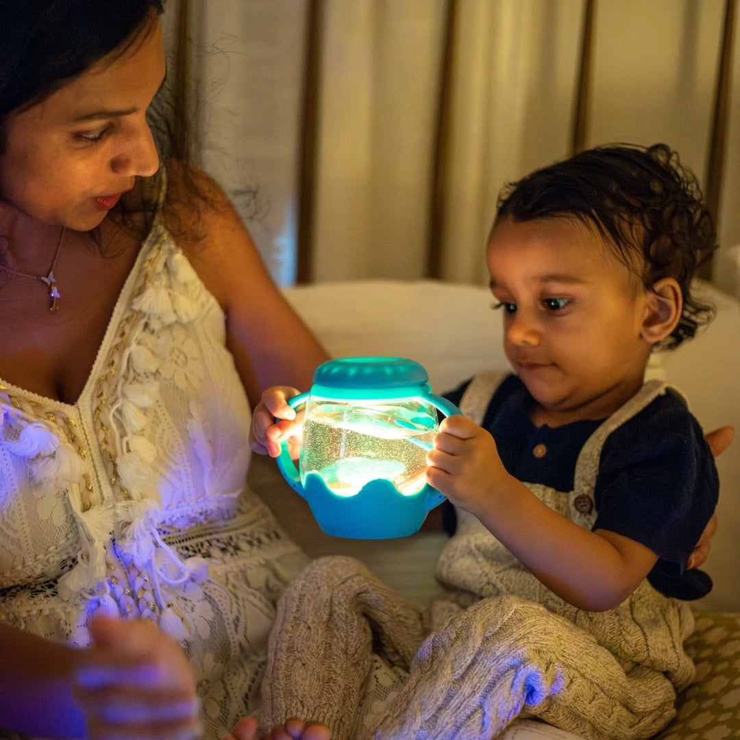 Glo Pals Mini Sensory Play Jar (Blue Lagoon)