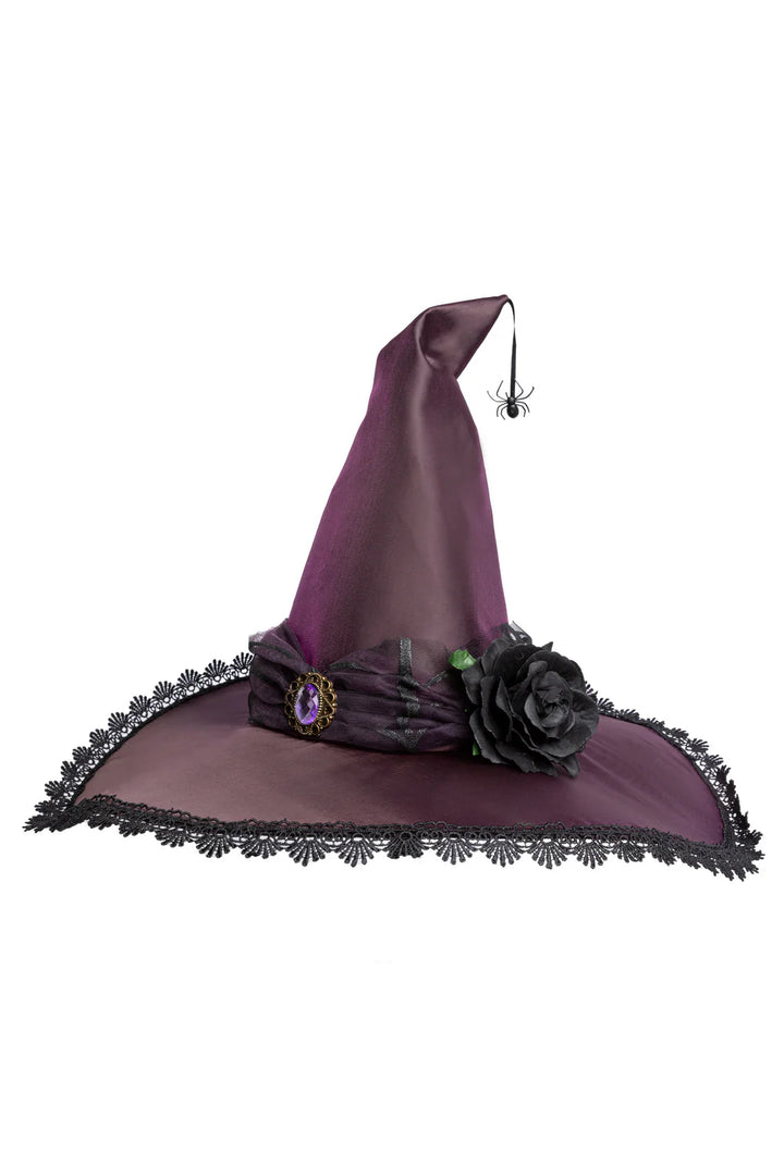 Great Pretenders Amethyst Spider Witch Hat