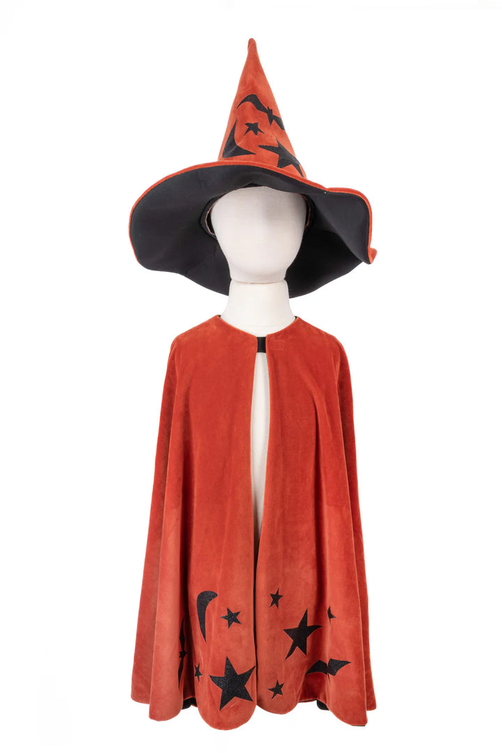Great Pretenders Autumn Embers Wizard Cape & Hat