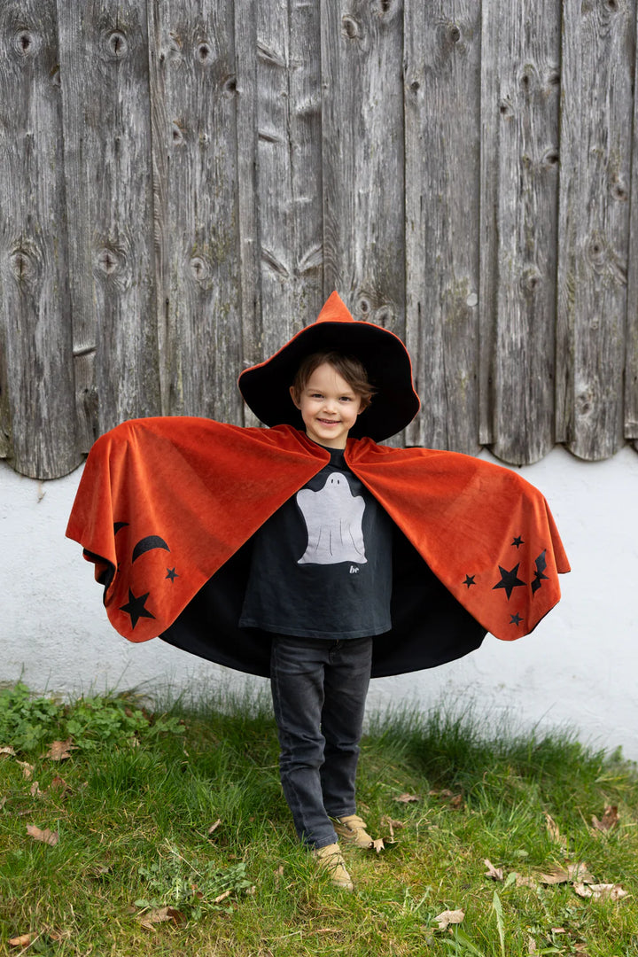 Great Pretenders Autumn Embers Wizard Cape & Hat
