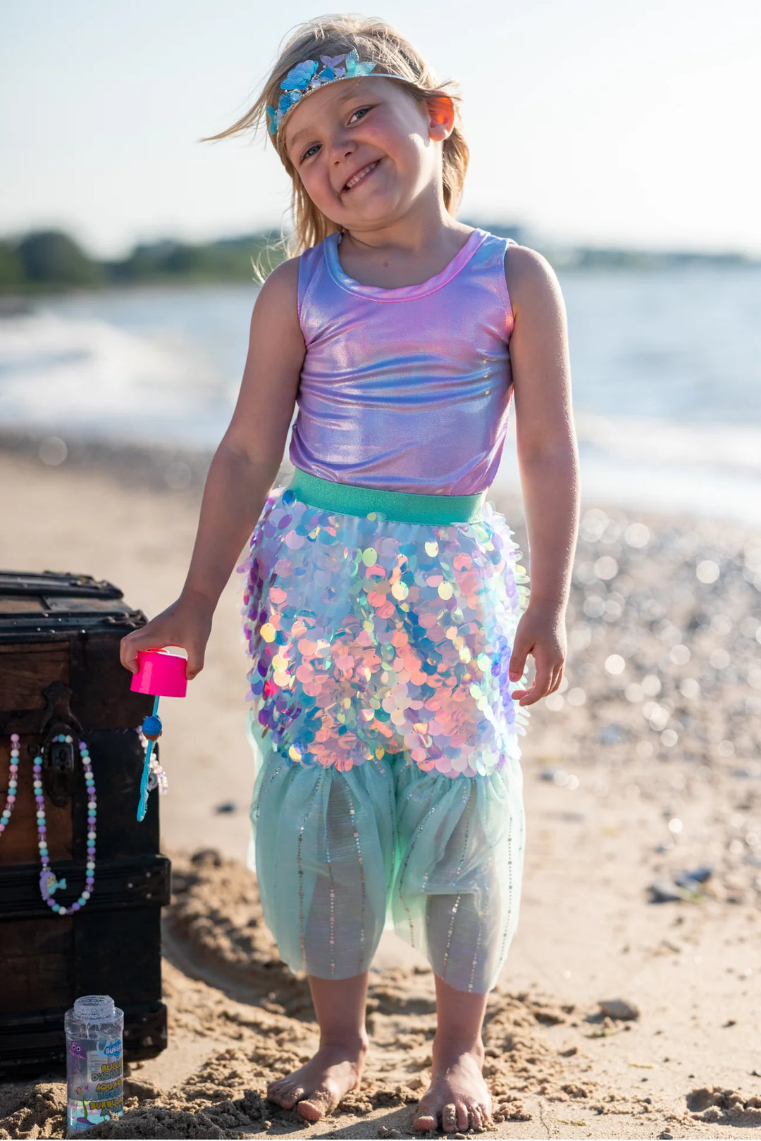Great Pretenders Bling Bling Mermaid Skirt & Hairclip (Mint)