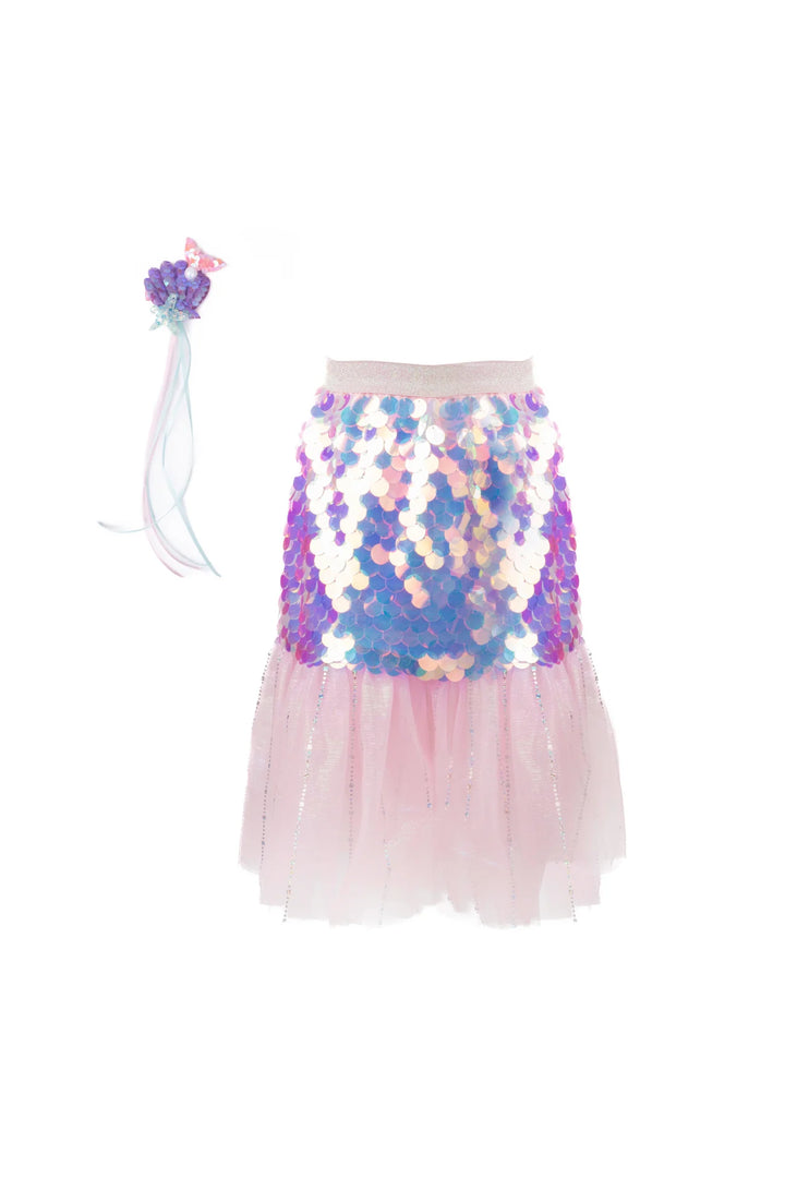 Great Pretenders Bling Bling Mermaid Skirt & Hairclip (Pink)