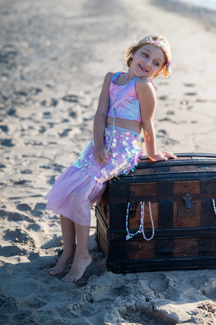 Great Pretenders Bling Bling Mermaid Skirt & Hairclip (Pink)