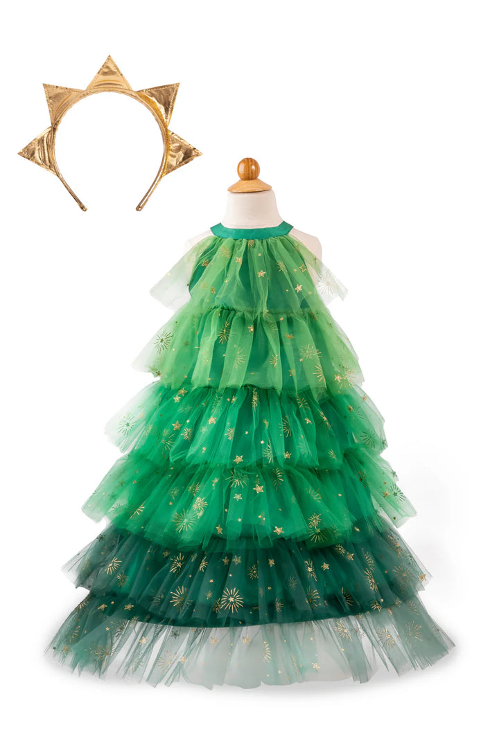 Great Pretenders Christmas Tree Dress & Headpiece (Green)