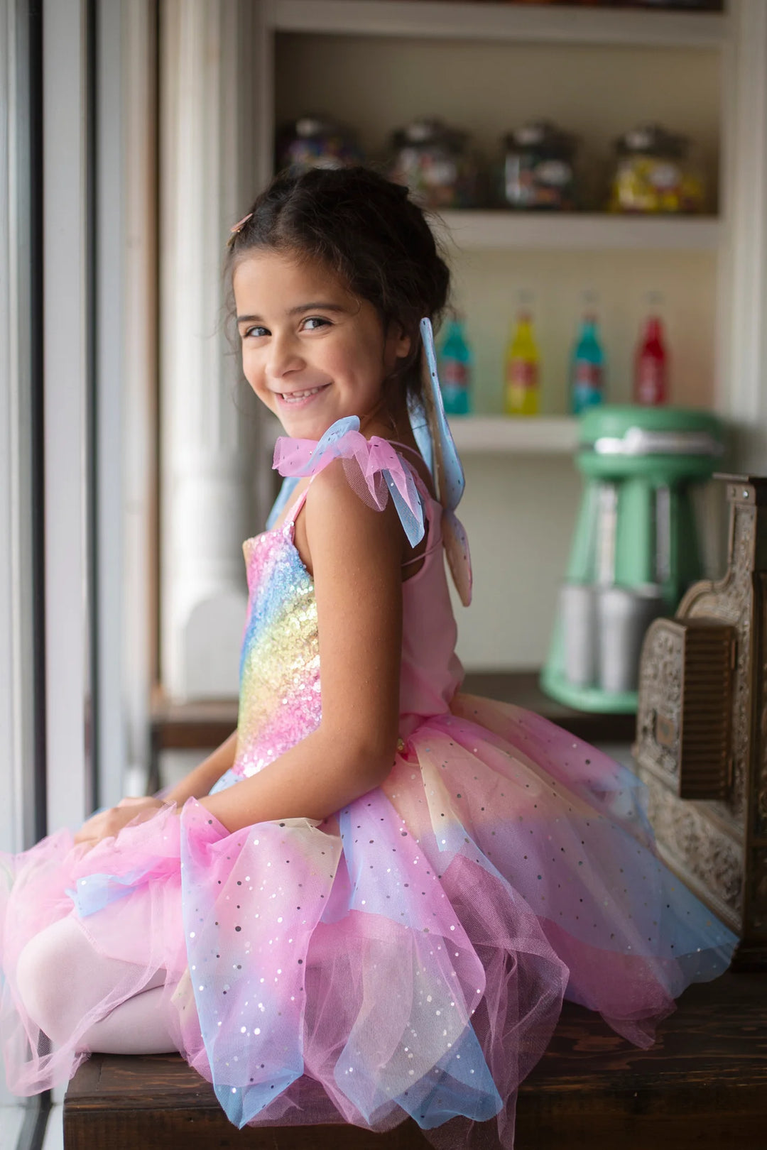 Great Pretenders Fairy Dress & Wings (Rainbow)