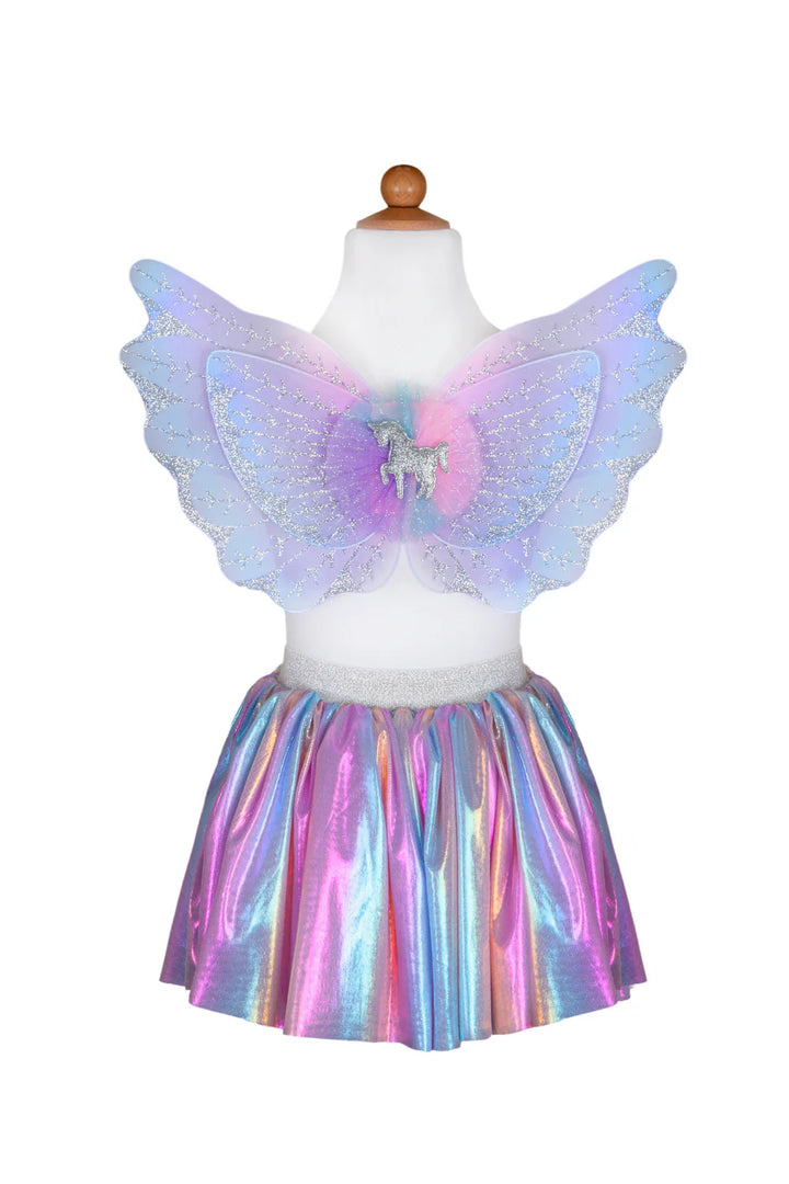 Great Pretenders Magical Unicorn Skirt & Wings (Pastel)
