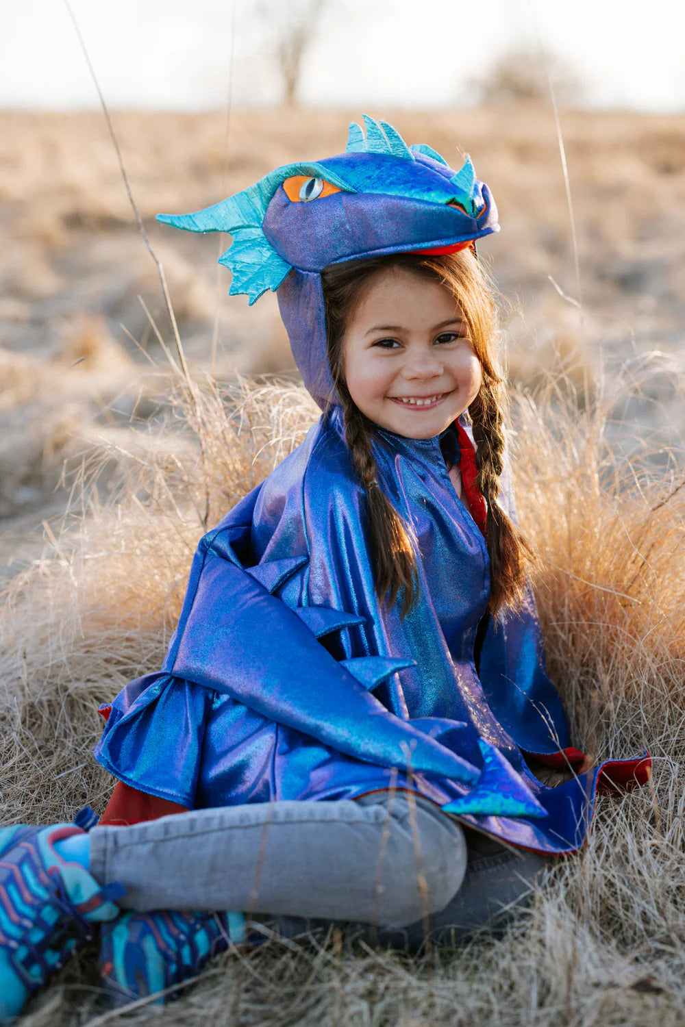 Great Pretenders Metallic Dragon Cape (Azure)
