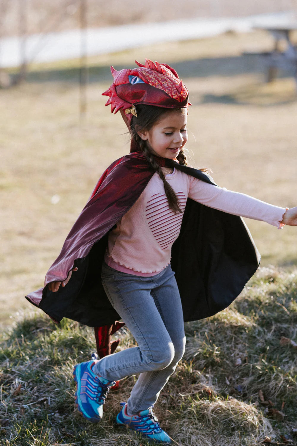 Great Pretenders Metallic Dragon Cape (Ruby)