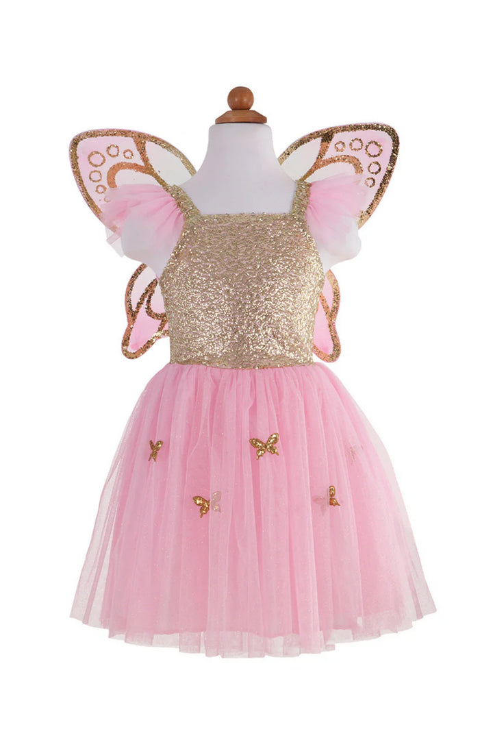 Great Pretenders Sequins Butterfly Dress & Wings (Gold)
