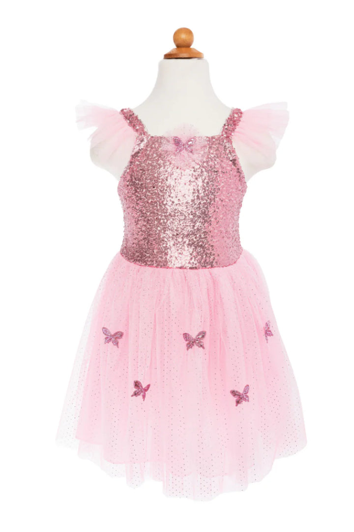 Great Pretenders Sequins Butterfly Dress & Wings (Pink)
