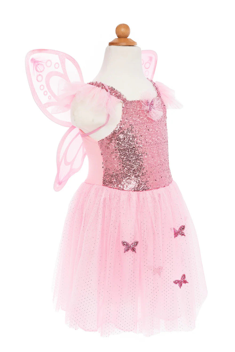 Great Pretenders Sequins Butterfly Dress & Wings (Pink)