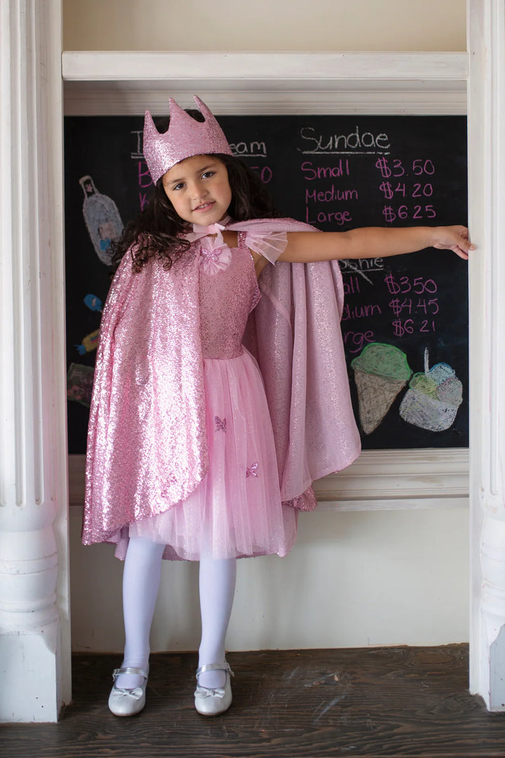 Great Pretenders Sequins Butterfly Dress & Wings (Pink)