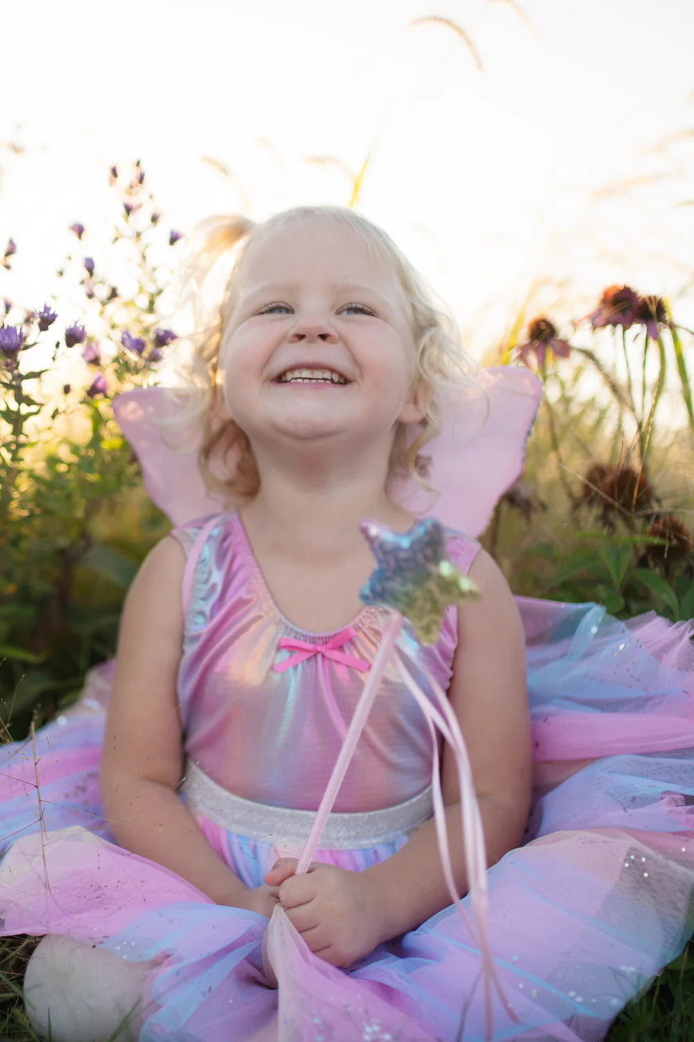 Great Pretenders Sequins Skirt with Wings & Wand (Rainbow)