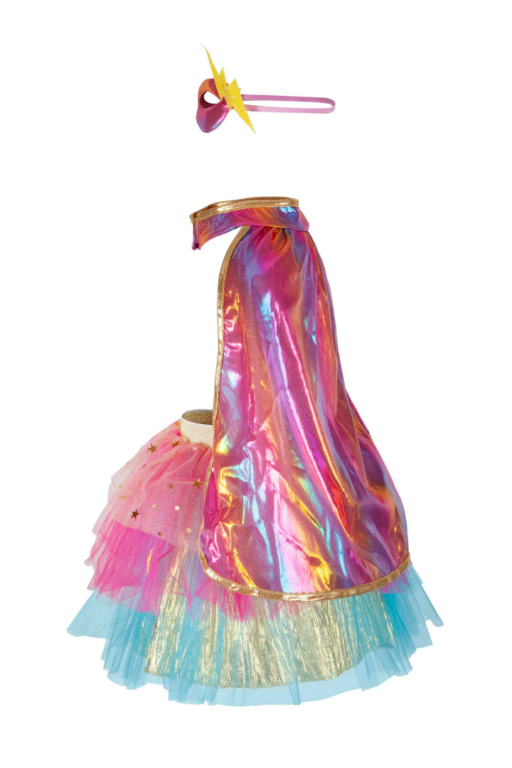 Great Pretenders Super-Duper Tutu, Cape, & Mask (Pink/Gold)