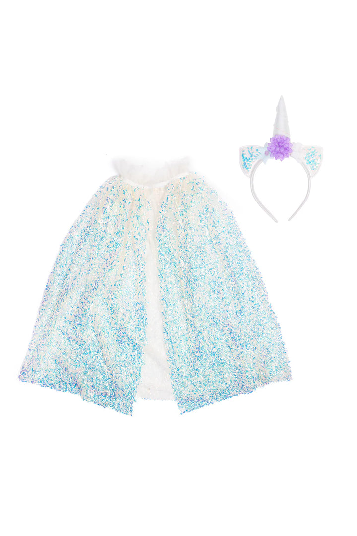 Great Pretenders Unicorn Sparkle Cape &amp; Headband