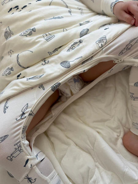 Gunamuna Duvet Bamboo Sleep Sack 1 TOG (Fishing)