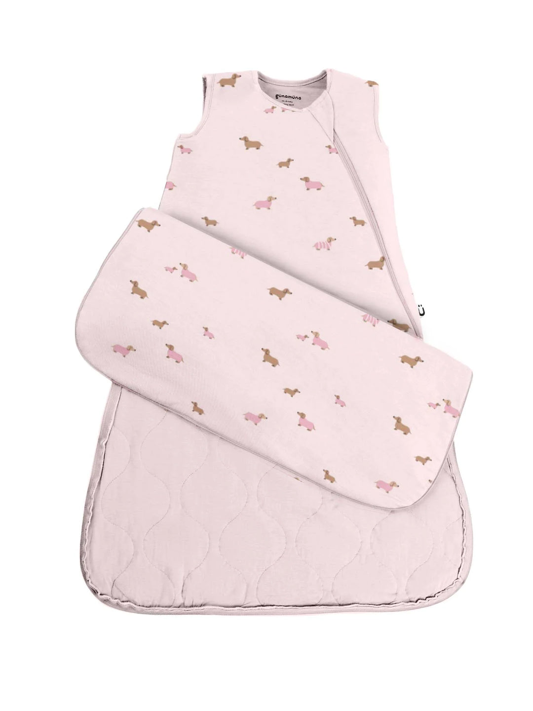 Gunamuna Duvet Bamboo Sleep Sack 1 TOG (Girl Dog)