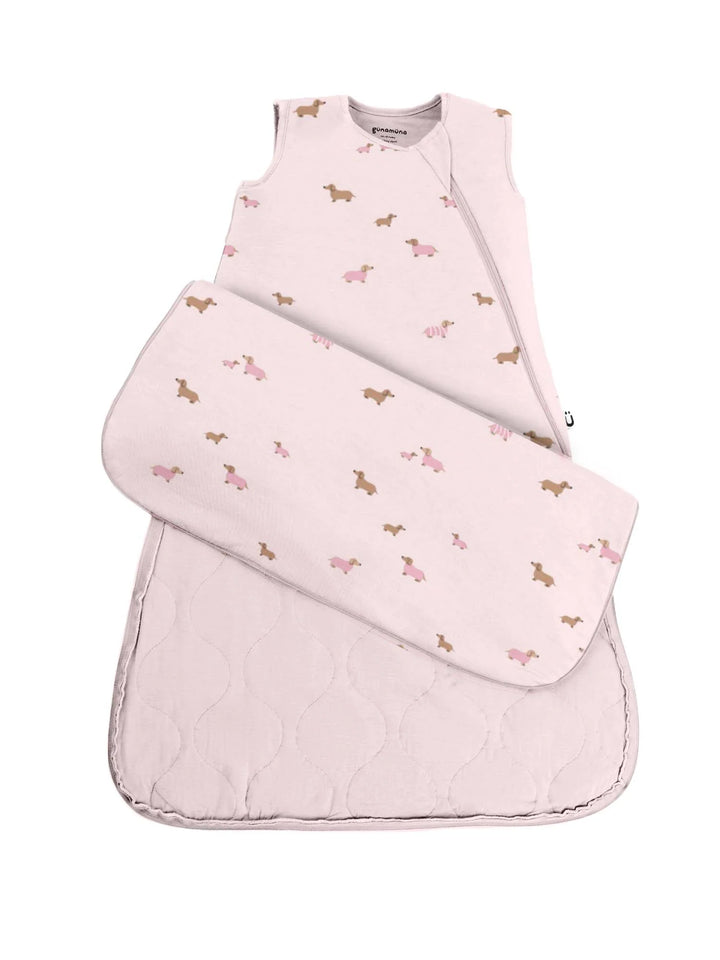 Gunamuna Duvet Bamboo Sleep Sack 1 TOG (Girl Dog)