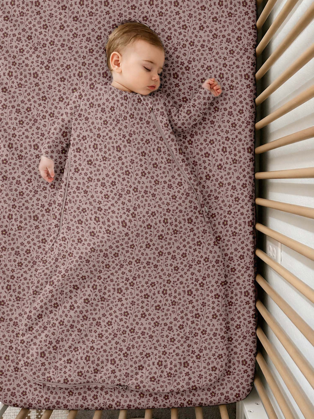 Gunamuna Duvet Bamboo Sleep Sack 1 TOG (Petals)