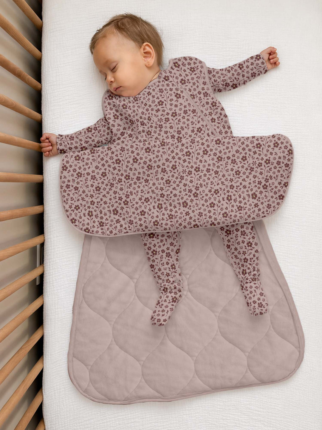 Gunamuna Duvet Bamboo Sleep Sack 1 TOG (Petals)