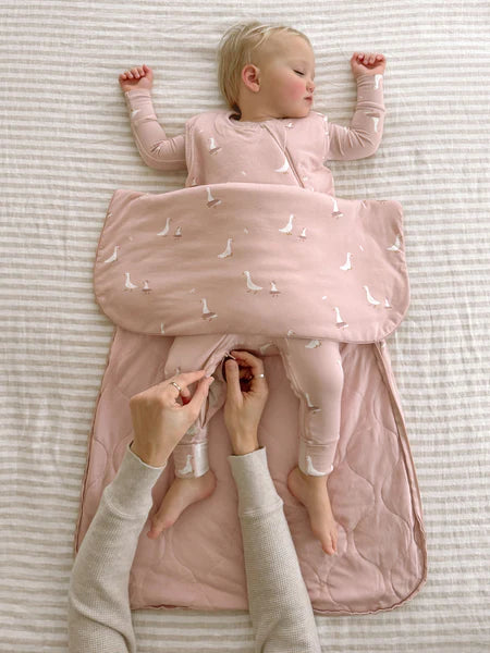 Gunamuna Duvet Bamboo Sleep Sack 1 TOG (Tutu Goose)