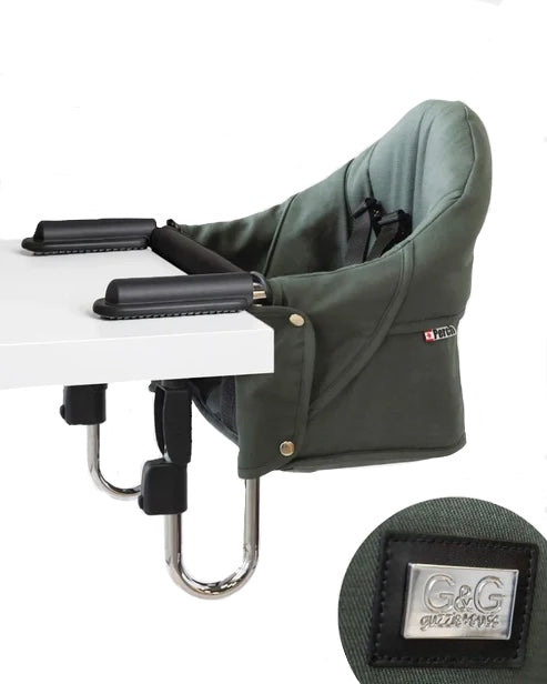Guzzie &amp; Guss Perch Hook-On Highchair (Tropical Green/Chrome)
