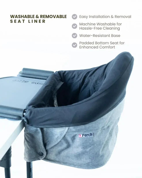 Guzzie &amp; Guss Perch Washable Seat Liner (Black)