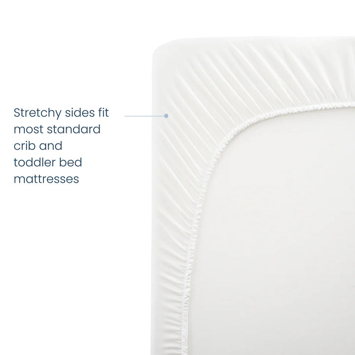 Halo Breathable Crib Mattress Cover (White)