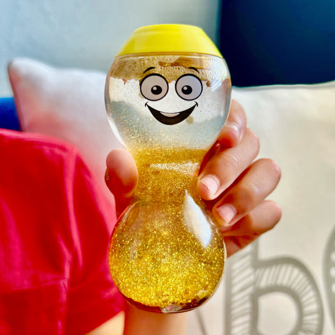 Hand2Mind Express Your Feelings Sensory Bottles (Happy, Angry, Scared, Sad)