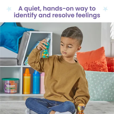 Hand2Mind Express Your Feelings Sensory Bottles (Overwhelmed, Calm)