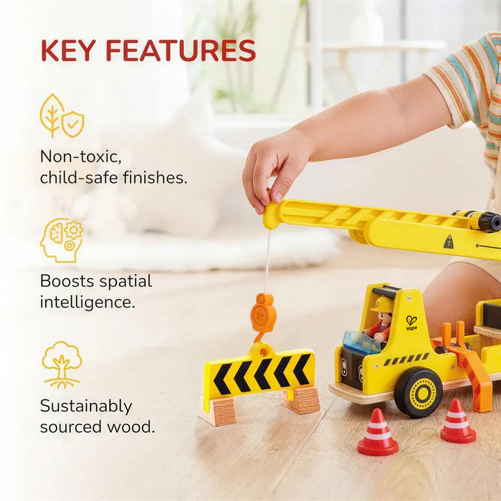 Hape Mobile Crane &amp; Construction Set