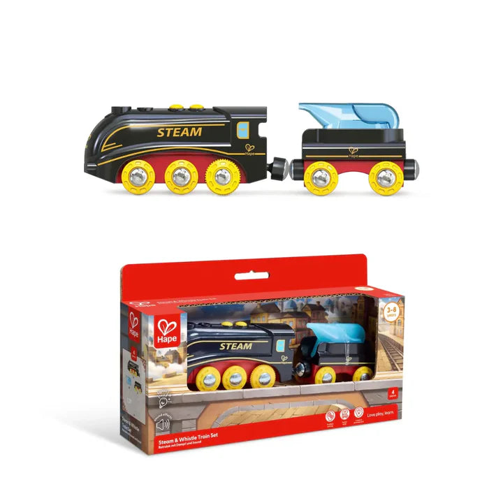 Hape Steam &amp; Whistle Train Set