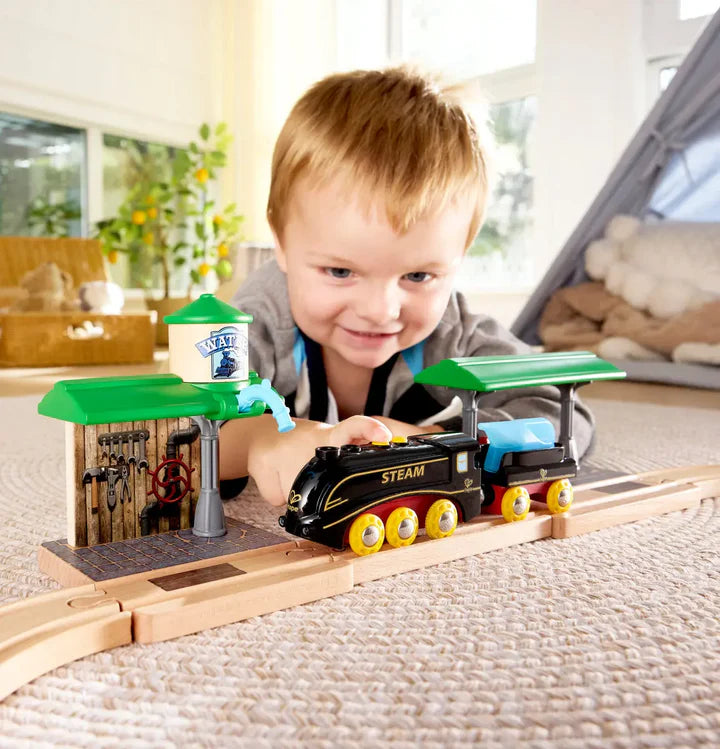 Hape Steam &amp; Whistle Train Set