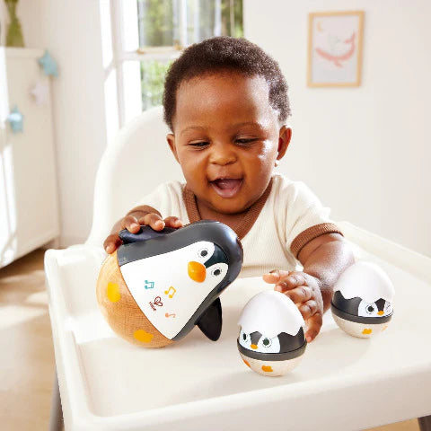 Hape Wobbling Penguin Family