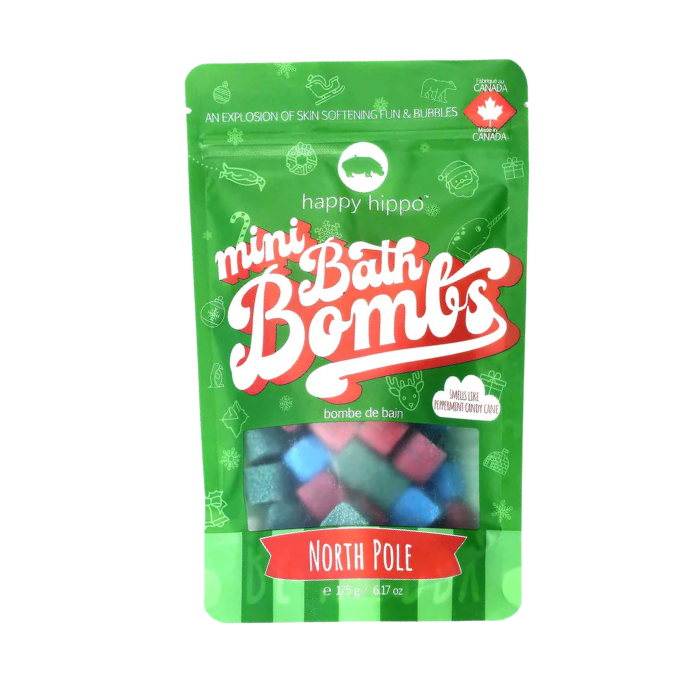 Happy Hippo Bath Co. Mini Bath Bombs (North Pole)