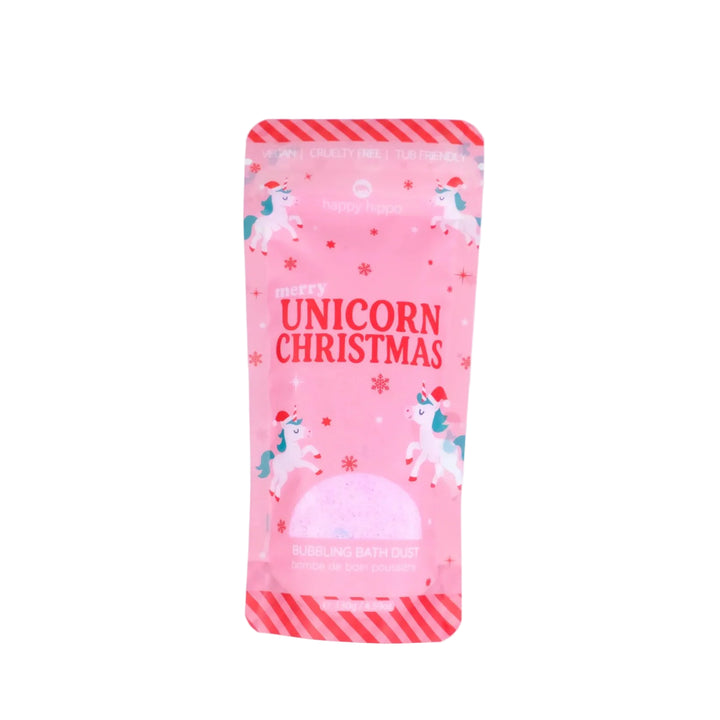 Happy Hippo Bath Co. Bomb Dust (Unicorn Christmas)
