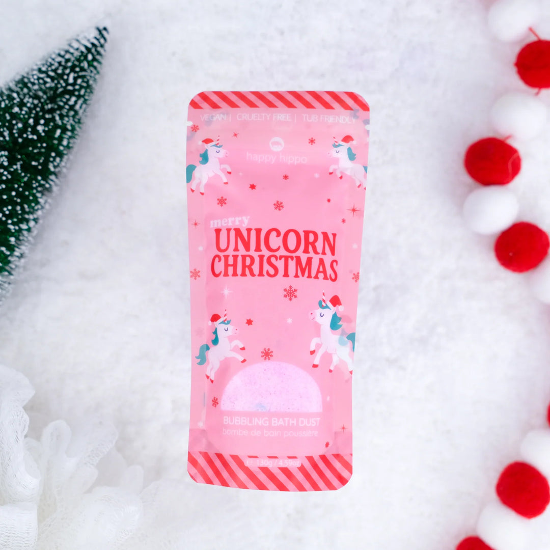 Happy Hippo Bath Co. Bomb Dust (Unicorn Christmas)