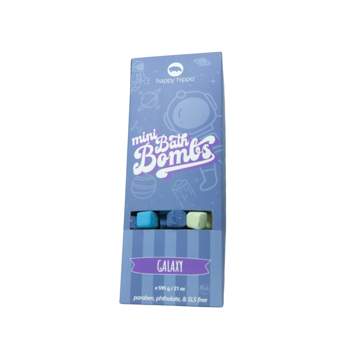 Happy Hippo Bath Co. Mini Bath Bombs Box (Galaxy)