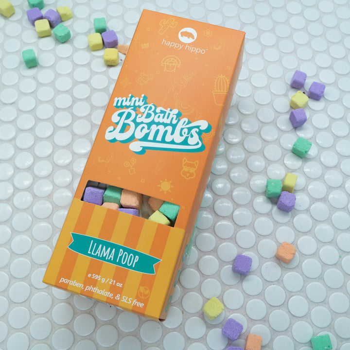 Happy Hippo Bath Co. Mini Bath Bombs Box (Llama Poop)