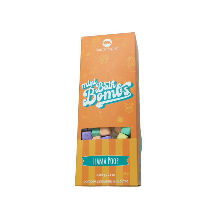 Happy Hippo Bath Co. Mini Bath Bombs Box (Llama Poop)
